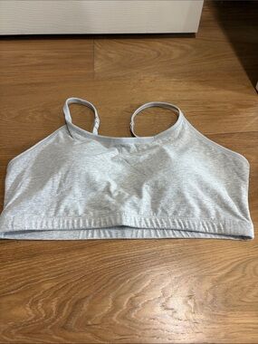 Pact Women’s Organic Cotton Size XL Bra Sports Bra Performance Active Wear Gray